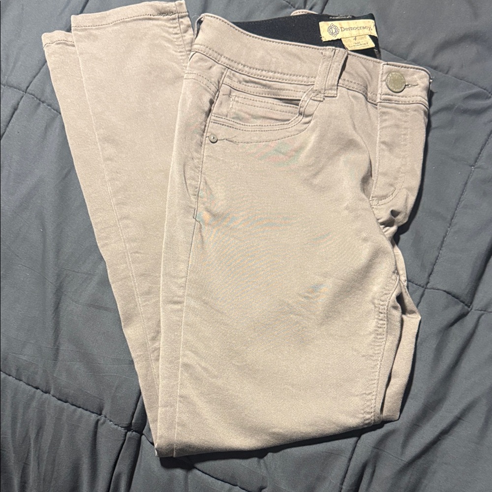Democracy Women's Tan Skinny Jeans 4